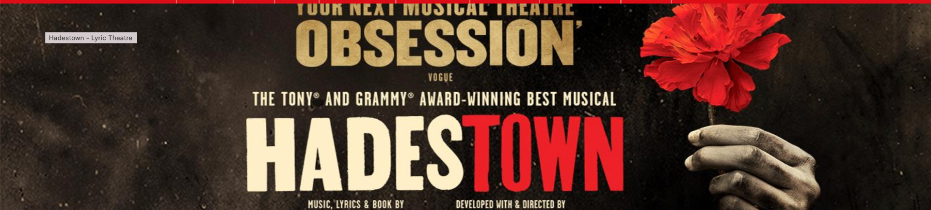 Hadestown — Tony and Grammy award-winning best musical, at the Lyric Theatre